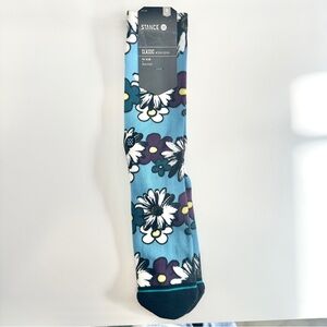 Stance Teal and White Floral Men's Socks